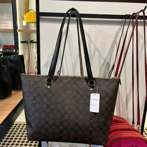 GALLERY TOTE IN SIGNATURE CANVAS (COACH F79609) - Picture 2 of 8